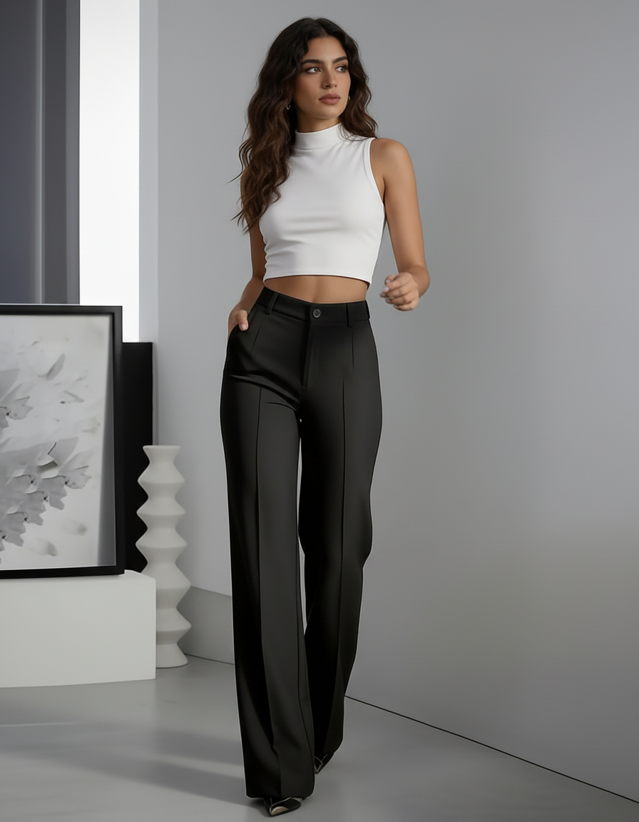 Gio | Pantalones de traje de cintura alta