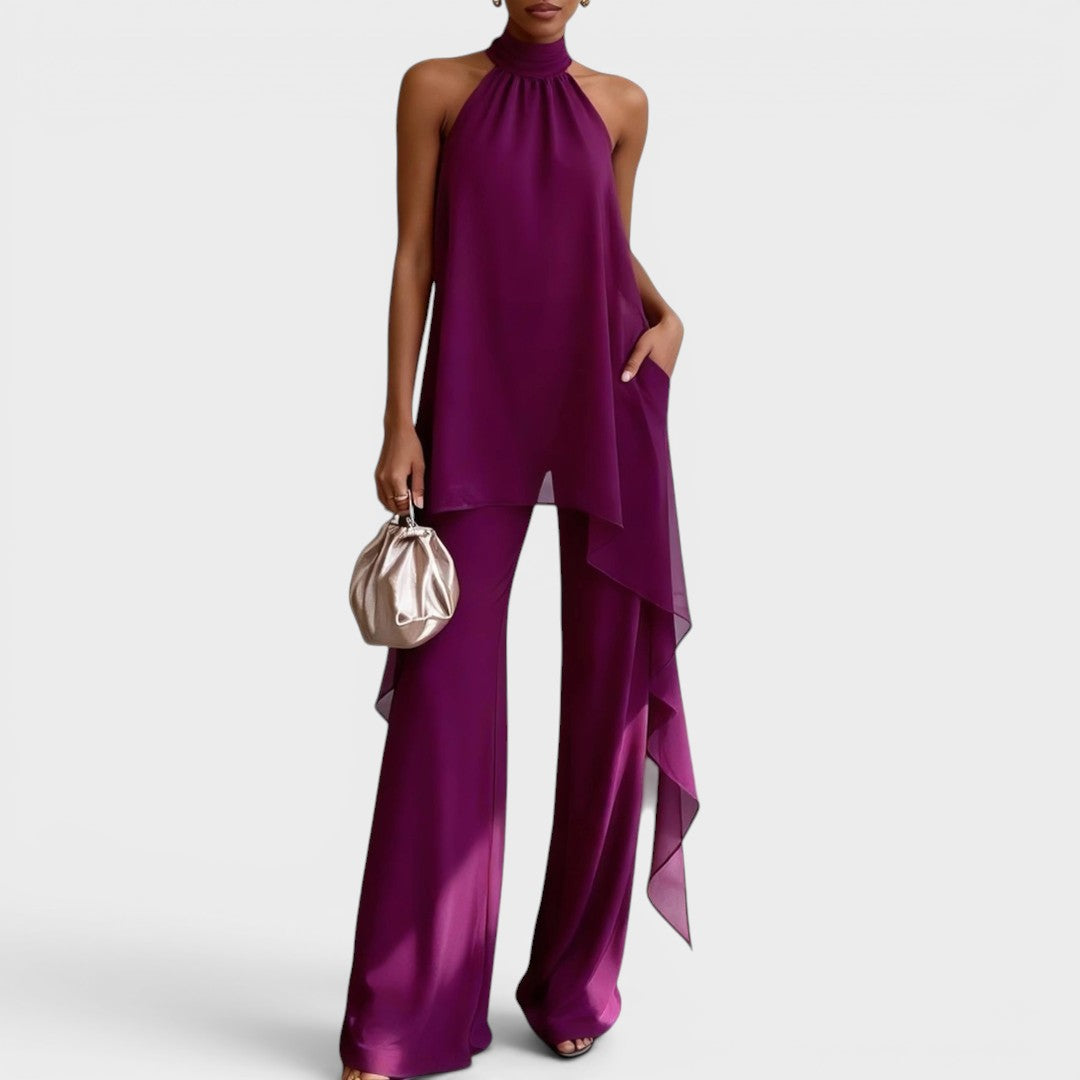 Clara | Conjunto elegante cuello halter