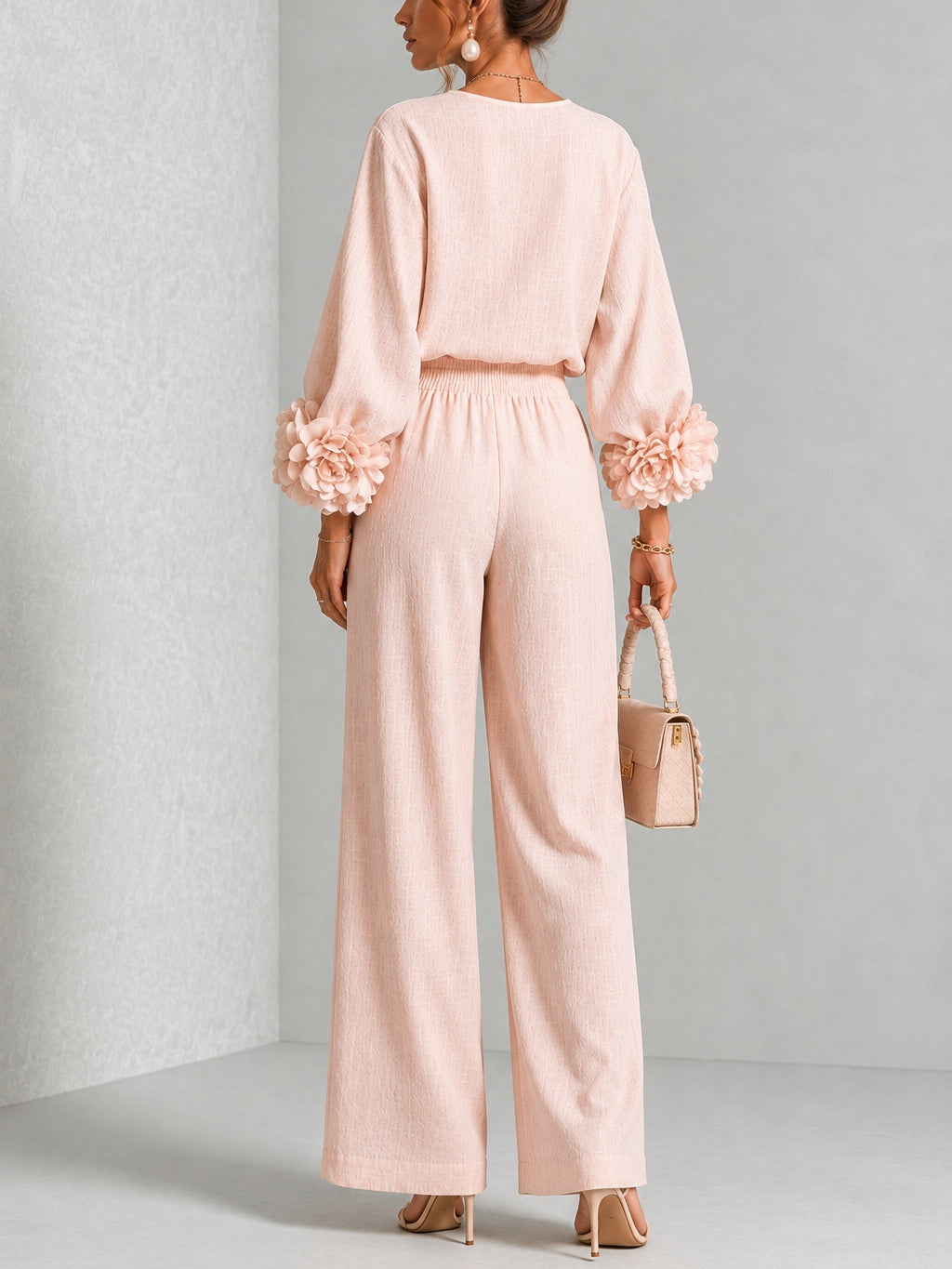 Maggie | Conjunto de dos piezas con detalles florales