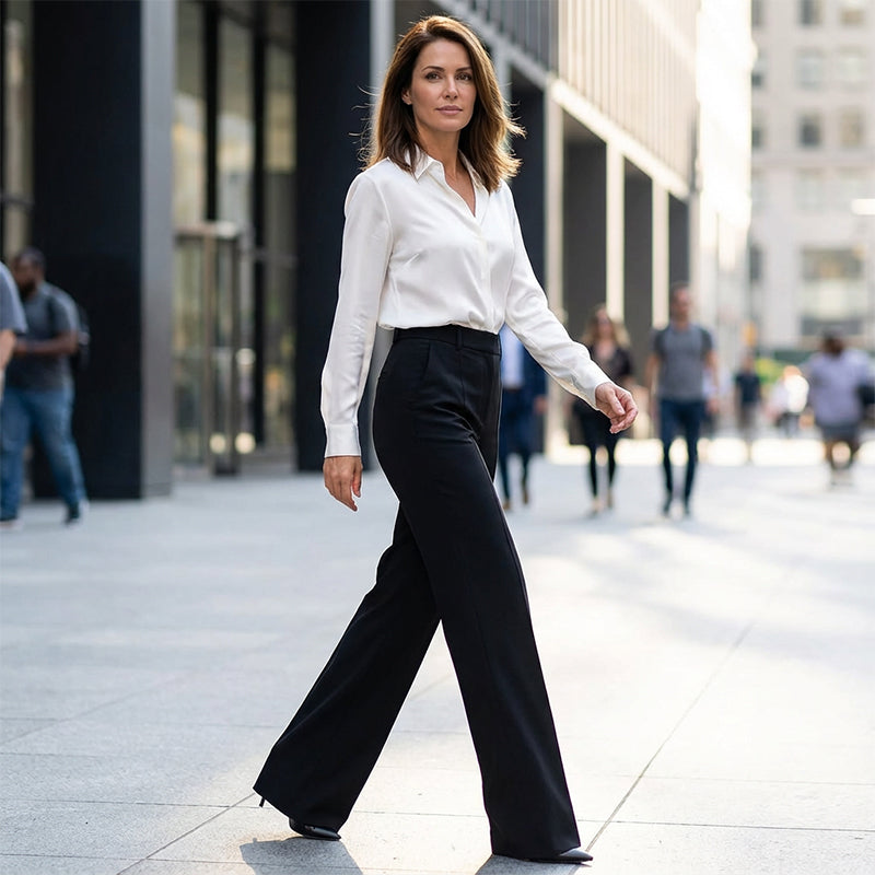 Gio | Pantalones de traje de cintura alta